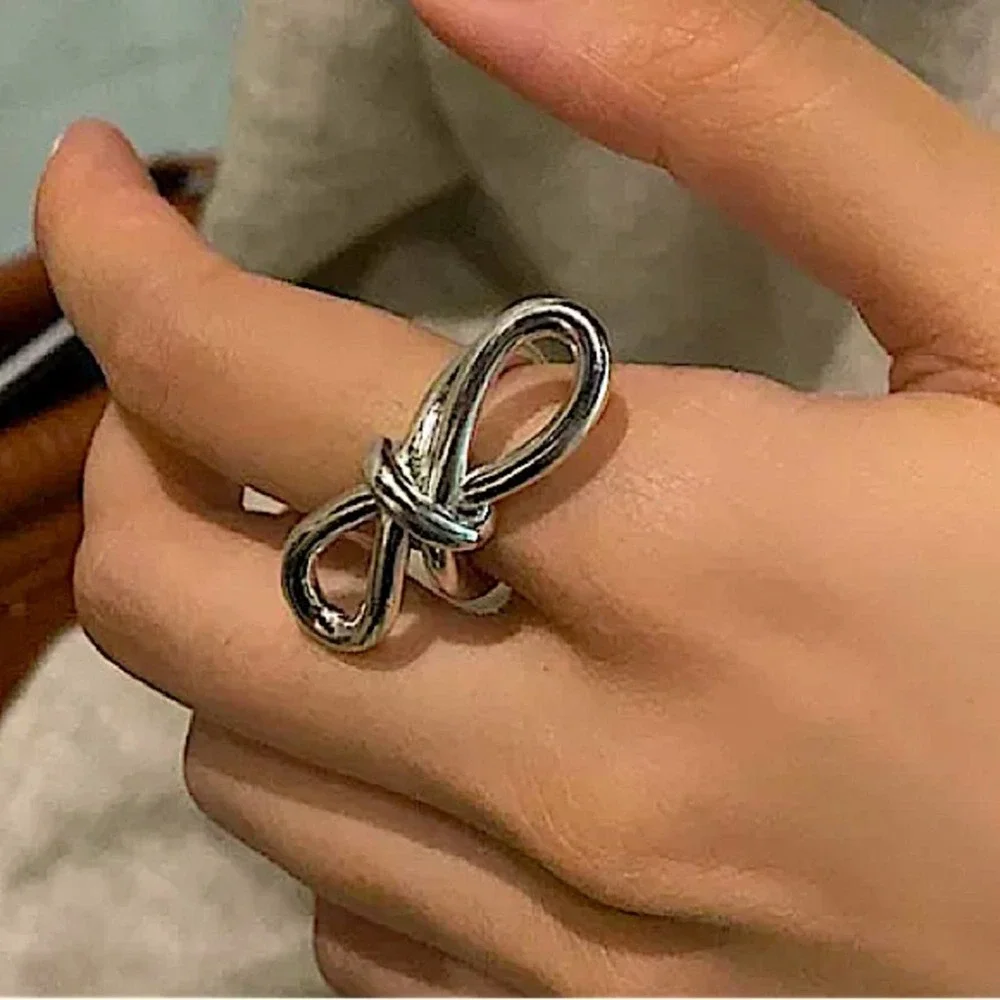 Bow Knot Sterling Silver Ring
